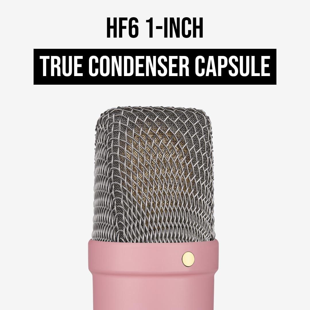 imageRDE NT1 Signature Series LargeDiaphragm Condenser Microphone with Shock Mount Pop Filter and XLR Cable for Music Production Vocal Recording Streaming and Podcasting GreenPink