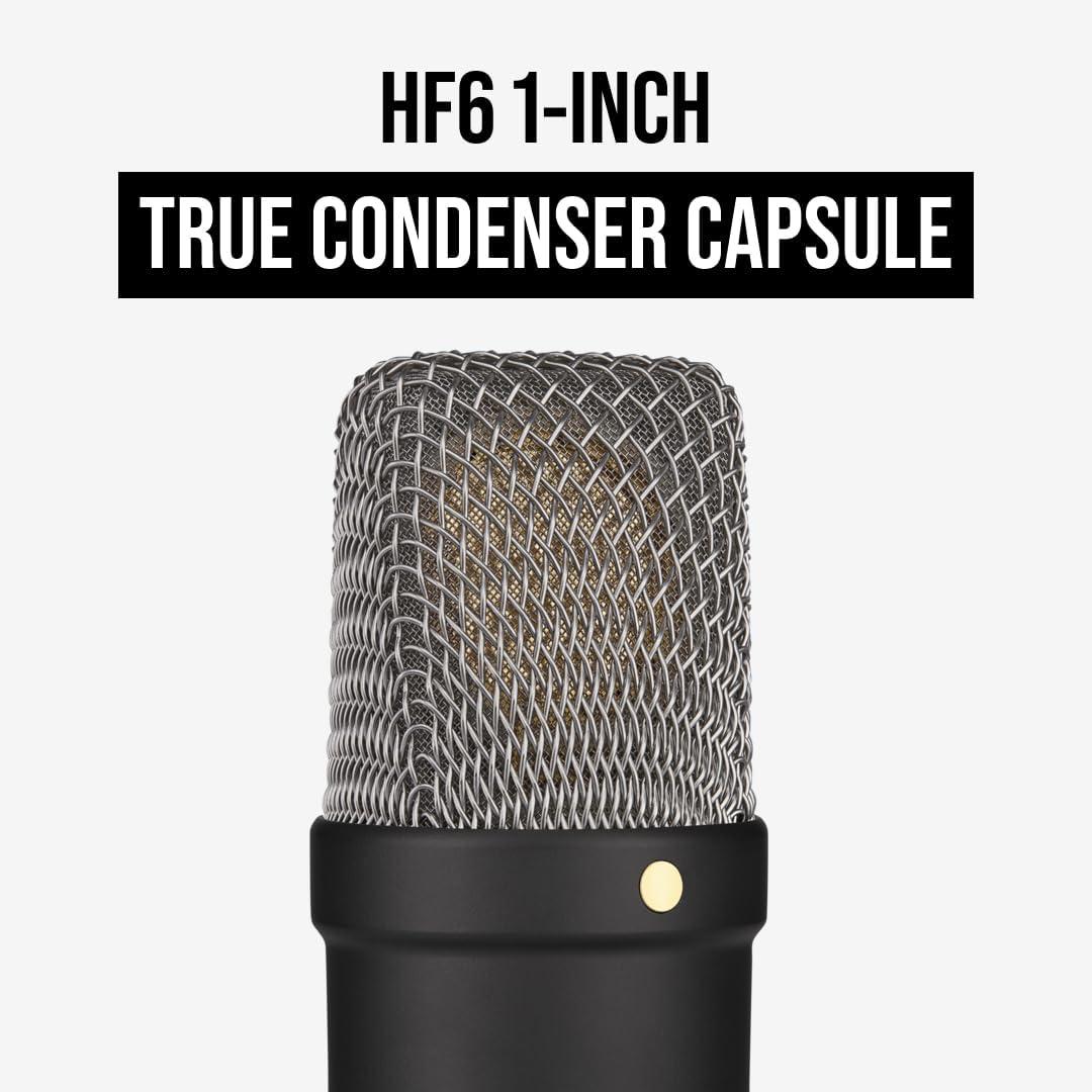 imageRDE NT1 Signature Series LargeDiaphragm Condenser Microphone with Shock Mount Pop Filter and XLR Cable for Music Production Vocal Recording Streaming and Podcasting GreenBlack