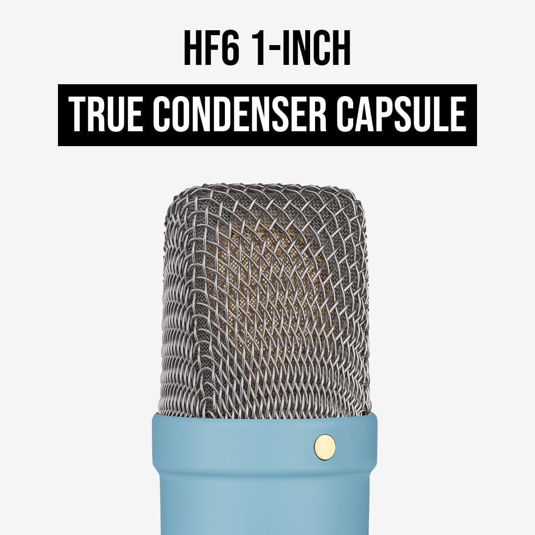 imageRDE NT1 Signature Series LargeDiaphragm Condenser Microphone with Shock Mount Pop Filter and XLR Cable for Music Production Vocal Recording Streaming and Podcasting GreenBlue