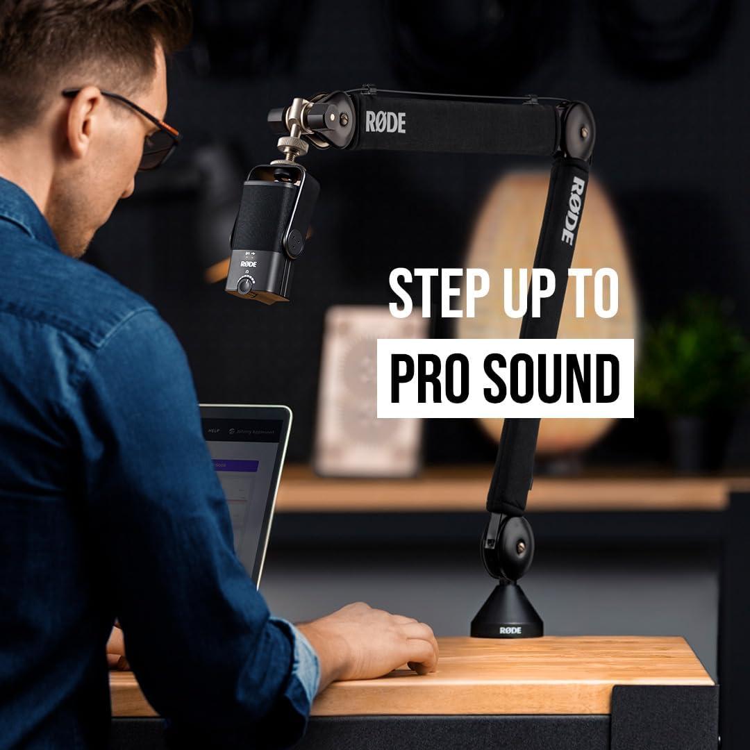 imageRDE NTUSB Versatile Studioquality Condenser USB Microphone with Pop Filter and Tripod for Streaming Gaming Podcasting Music Production Vocal and Instrument RecordingBlack