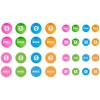 imageRDE Coloured Windshield Cable Identification Stickers COLORS3BlueOrangePink