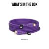 imageRDE HDMI15 Premium High Speed HDMI Cable with Ethernet 15m5ft OrangePurple
