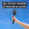 imageRDE Interview GO Handheld Adaptor Wireless Microphones Black