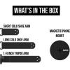imageRDE Magnetic Mount Smartphone Accessory Mount With Cold Shoe Slots and a 14inch Thread MagSafe Compatible
