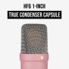 imageRDE NT1 Signature Series LargeDiaphragm Condenser Microphone with Shock Mount Pop Filter and XLR Cable for Music Production Vocal Recording Streaming and Podcasting GreenPink