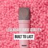imageRDE NT1 Signature Series LargeDiaphragm Condenser Microphone with Shock Mount Pop Filter and XLR Cable for Music Production Vocal Recording Streaming and Podcasting GreenPink
