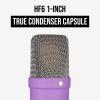 imageRDE NT1 Signature Series LargeDiaphragm Condenser Microphone with Shock Mount Pop Filter and XLR Cable for Music Production Vocal Recording Streaming and Podcasting GreenPurple