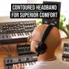imageRDE NTH50 Professional OnEar Wired DJ Headphones  Durable Comfortable HiFi Audio  Musicians Filmmakers Creators Black