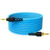 imageRDE NTHCable for NTH100 Headphones 24m  8ft Long 35mm Male to Male Audio Cable with inch Adaptor Included Blue