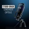 imageRDE NTUSB Versatile Studioquality Condenser USB Microphone with Pop Filter and Tripod for Streaming Gaming Podcasting Music Production Vocal and Instrument RecordingBlack