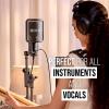 imageRDE NTUSB Versatile Studioquality Condenser USB Microphone with Pop Filter and Tripod for Streaming Gaming Podcasting Music Production Vocal and Instrument RecordingBlack