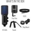 imageRDE NTUSB Versatile Studioquality Condenser USB Microphone with Pop Filter and Tripod for Streaming Gaming Podcasting Music Production Vocal and Instrument RecordingBlack