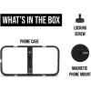 imageRDE Phone Cage Magnetic Mobile Filmmaking Cage with 14inch and 38inch Threads and Cold Shoe Mounting Slots MagSafe Compatible