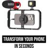 imageRDE Phone Cage Magnetic Mobile Filmmaking Cage with 14inch and 38inch Threads and Cold Shoe Mounting Slots MagSafe Compatible