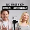 imageRDE Wireless ME Ultracompact Wireless Microphone System with Builtin Microphones GainAssist Technology and 100m Range for Filmmaking Interviews and Content Creation Wireless MEWIME Dual  White