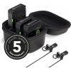 imageRODE Wireless PRO Compact Wireless Microphone System with Timecode 32bit Float Onboard Recording 2 Lavalier Microphones and Smart Charge Case for Filmmaking and Content Creation
