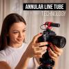 imageRode VideoMicro Compact OnCamera Microphone with Rycote Lyre Shock Mount Auxiliary BlackVideoMicro II