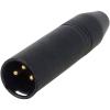 imageRDE MiniJack Female to XLR Male Adapter for VideoMic Black VXLR