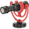 imageRode VideoMicro Compact OnCamera Microphone with Rycote Lyre Shock Mount Auxiliary BlackVideoMicro I