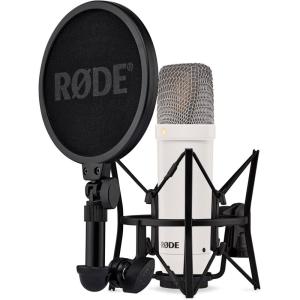 imageRDE NT1 Signature Series LargeDiaphragm Condenser Microphone with Shock Mount Pop Filter and XLR Cable for Music Production Vocal Recording Streaming and Podcasting GreenWhite