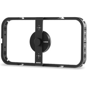 imageRDE Phone Cage Magnetic Mobile Filmmaking Cage with 14inch and 38inch Threads and Cold Shoe Mounting Slots MagSafe Compatible