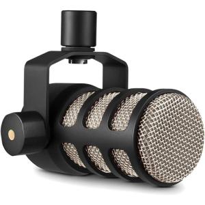 imageRDE PodMic USB Versatile Dynamic Broadcast Microphone With XLR and USB Connectivity for Podcasting Streaming Gaming MusicMaking and Content CreationPodMic Black
