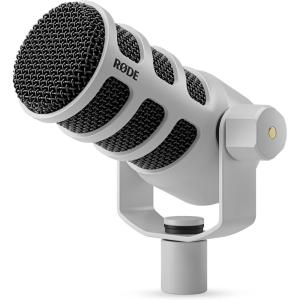imageRDE PodMic USB Versatile Dynamic Broadcast Microphone With XLR and USB Connectivity for Podcasting Streaming Gaming MusicMaking and Content CreationPodMic White
