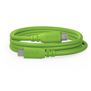 imageRDE SC27 SuperSpeed USBC to USBC Cable for Fast Data Transfer up to 5Gbps and 60W Power Supply 2m BlackGreen