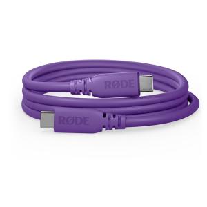 imageRDE SC27 SuperSpeed USBC to USBC Cable for Fast Data Transfer up to 5Gbps and 60W Power Supply 2m BlackPurple