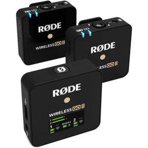 imageRDE Wireless GO II Ultracompact Dualchannel Wireless Microphone System with Builtin Microphones Onboard Recording and 200m Range for Filmmaking Interviews and Content Creation