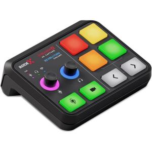 imageRDE X Streamer X Professional Integrated Audio Interface and 4K Video Capture Card with XLR HDMI and TRRS Connectivity for Streaming Gaming and Content CreationSound Card