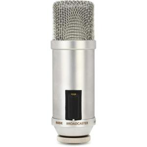 imageRode Broadcaster LargeDiaphragm Condenser Microphone SilverBroadcaster