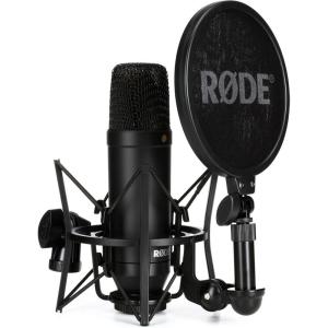 imageRode NT1 5th Generation Condenser Microphone with SM6 Shockmount and Pop FilterSilverBlack
