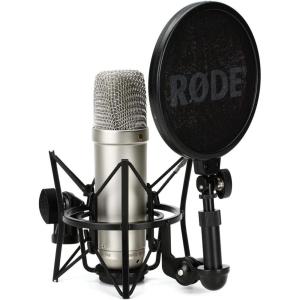 imageRode NT1 5th Generation Condenser Microphone with SM6 Shockmount and Pop FilterSilverSilver