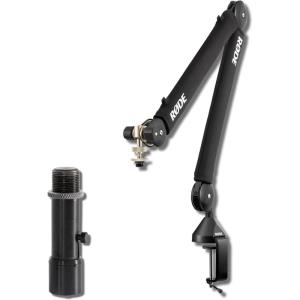 imageRode PSA1 Professional Studio Boom Arm for Broadcast Microphones with Quick Release Microphone Adapter and StreamEye Polishing Cloth