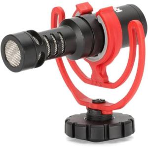 imageRode VideoMicro Compact OnCamera Microphone with Rycote Lyre Shock Mount Auxiliary BlackVideoMicro I
