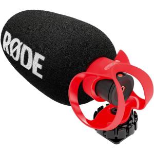 imageRode VideoMicro Compact OnCamera Microphone with Rycote Lyre Shock Mount Auxiliary BlackVideoMicro II