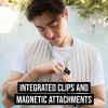 imageRDE Wireless Micro  Compact Wireless Microphone Two Mics with Charge Case for Smartphone Content Creation  USBC BlackBlack
