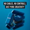 imageRDE Wireless Micro  Compact Wireless Microphone Two Mics with Charge Case for Smartphone Content Creation  USBC BlackBlue