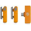 imageRDE Wireless Micro  Compact Wireless Microphone Two Mics with Charge Case for Smartphone Content Creation  USBC BlackOrange