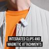 imageRDE Wireless Micro  Compact Wireless Microphone Two Mics with Charge Case for Smartphone Content Creation  USBC BlackWhite