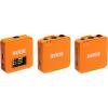 imageRDE Wireless GO Gen 3  Compact Wireless Mic  Pristine Audio 32bit Float Recording Automatic Level Control for Phones Cameras and Computers PurpleOrange