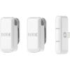 imageRDE Wireless Micro  Compact Wireless Microphone Two Mics with Charge Case for Smartphone Content Creation  USBC BlackWhite
