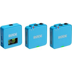 imageRDE Wireless GO Gen 3  Compact Wireless Mic  Pristine Audio 32bit Float Recording Automatic Level Control for Phones Cameras and Computers PurpleBlue