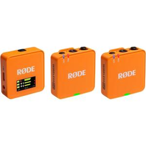 imageRDE Wireless GO Gen 3  Compact Wireless Mic  Pristine Audio 32bit Float Recording Automatic Level Control for Phones Cameras and Computers PurpleOrange