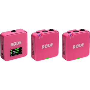 imageRDE Wireless GO Gen 3  Compact Wireless Mic  Pristine Audio 32bit Float Recording Automatic Level Control for Phones Cameras and Computers PurplePink