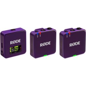 imageRDE Wireless GO Gen 3  Compact Wireless Mic  Pristine Audio 32bit Float Recording Automatic Level Control for Phones Cameras and Computers PurplePurple