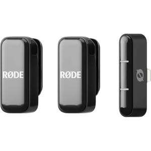 imageRDE Wireless Micro  Compact Wireless Microphone Two Mics with Charge Case for Smartphone Content Creation  USBC BlackBlack