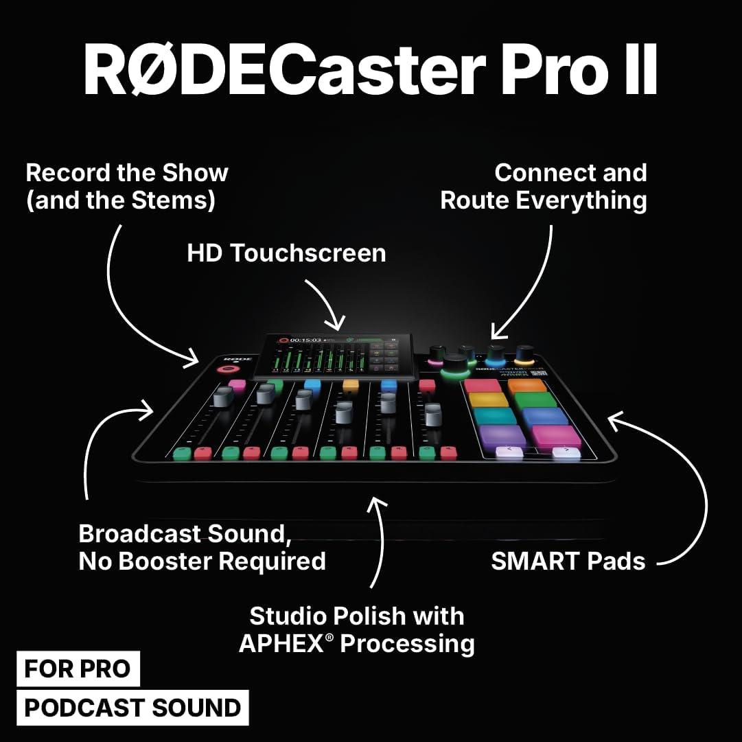 imageRDE RDECaster Pro AllinOne Production Solution for PodcastingBlack