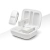 imageRDE Wireless Micro  Compact Wireless Microphone Camera Kit Two Mics with Camera Receiver Smartphone Receiver and Charge Case for Content Creation  USBC BlackLightning White
